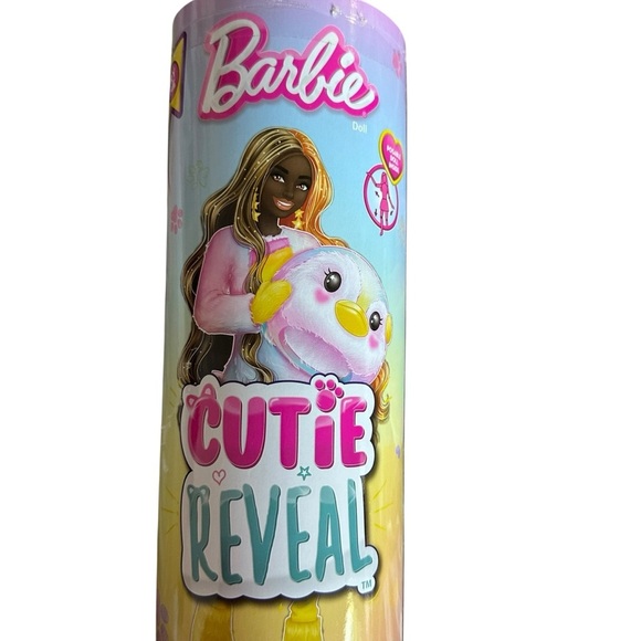 Barbie Cutie Reveal Doll with Pink and Yellow Highlights - Picture 1 of 3